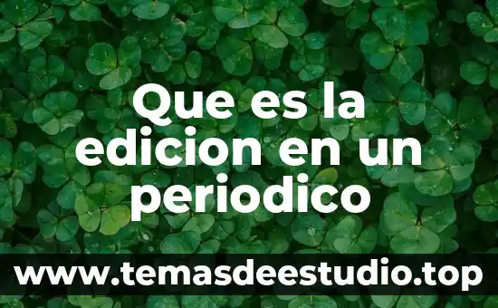 Edicion de software que es 8 Que es la edicion en un periodico