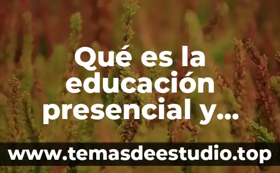 Que es pensamiento computacional en la educacion 3 Qué es la educación presencial y virtual