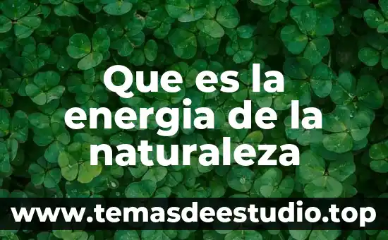 Que es el gradiente energia 3 Que es la energia de la naturaleza