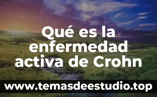 Que es la cultura de barrio 4 Qué es la enfermedad activa de Crohn