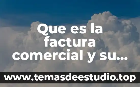Nombre comercial factura que es 4 Que es la factura comercial y su funcion