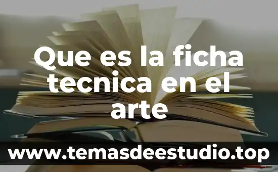 Que es una metáfora en el arte 4 Que es la ficha tecnica en el arte