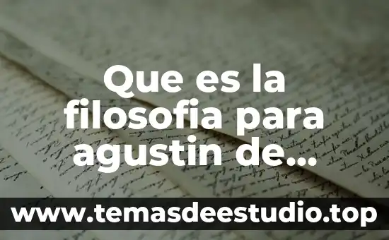 Qué es la lógica según San Agustín 7 Que es la filosofia para agustin de hipona