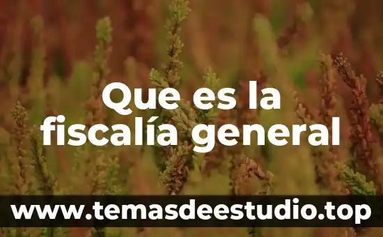 Qué es la coordinación general de universidades tecnológicas y politécnicas 4 Que es la fiscalía general