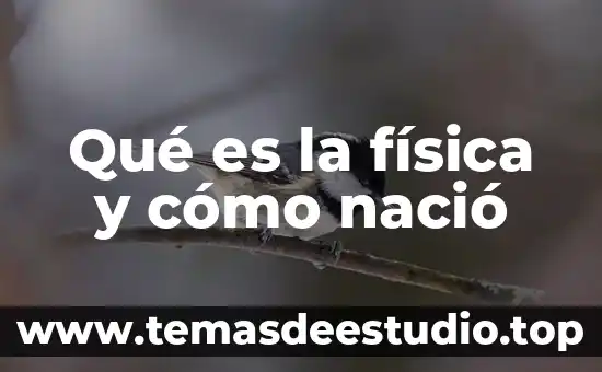 Qué es la física y cómo nació