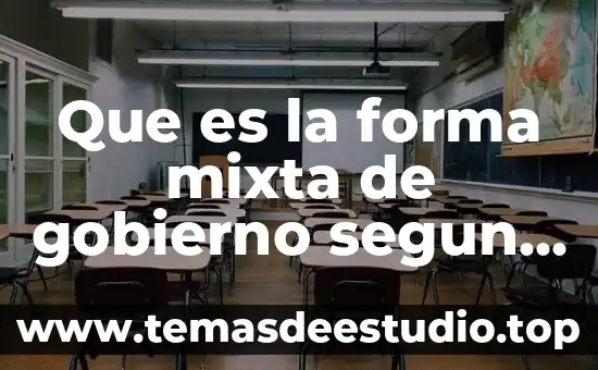 Que es la forma mixta de gobierno segun platon