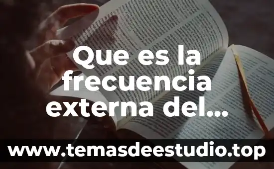Que es el signo generador 7 Que es la frecuencia externa del generador del reloj