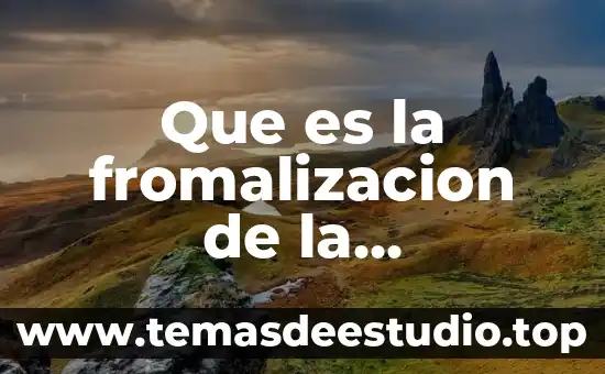 Que es la organizacion cepal 8 Que es la fromalizacion de la organizacion