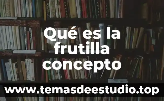 Qué es la frutilla concepto