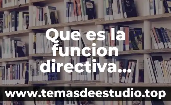 Que es identidad personal segun autores 3 Que es la funcion directiva autores