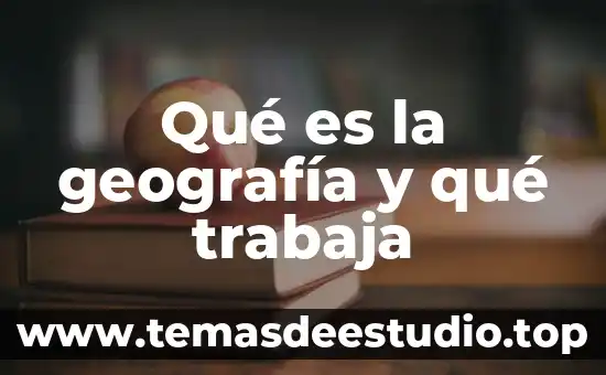 Que es el cerebro y como trabaja 7 Qué es la geografía y qué trabaja