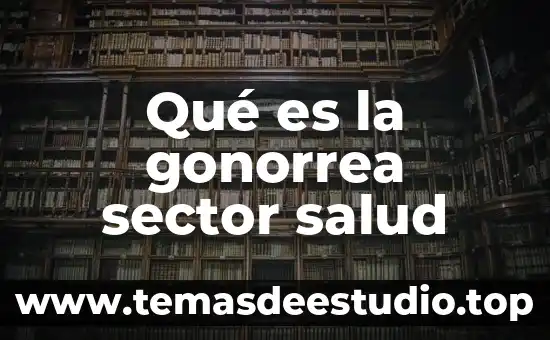 Que es argumento de la salud 6 Qué es la gonorrea sector salud