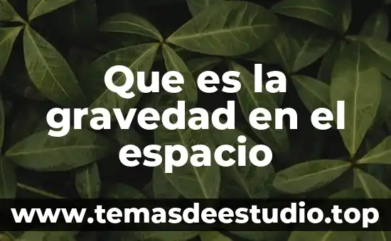 Que es el centro de gravedad del conocimiento 4 Que es la gravedad en el espacio