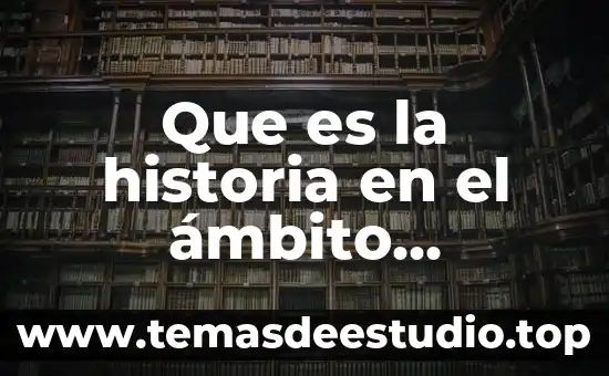Que es la historia en el ámbito historiografía