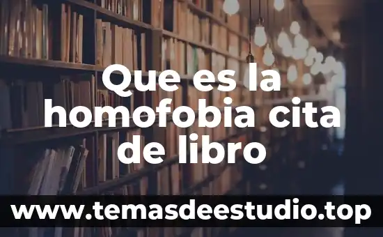 Que es el preambulo de un libro 3 Que es la homofobia cita de libro