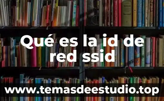 Que es nombre de red viera 4 Qué es la id de red ssid