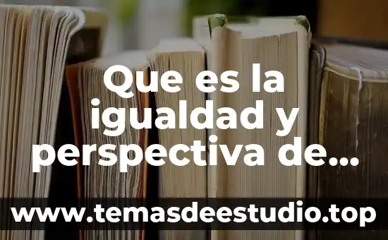 Que es igualdad y justicia en filosofia 6 Que es la igualdad y perspectiva de genero