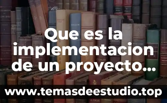 Que es la implementacion de un proyecto educativo en valores