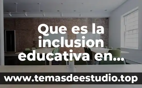 Que es la inclusion educativa en argentina