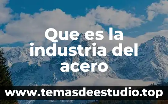 Que es el tpm en la industria 6 Que es la industria del acero