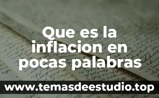 Que es el materialismo historico en pocas palabras 7 Que es la inflacion en pocas palabras