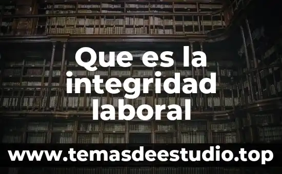 Que es terminación laboral 3 Que es la integridad laboral
