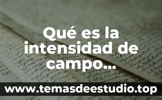 Qué es una intensidad eléctrica 4 Qué es la intensidad de campo eléctrico que dicen los teóricos