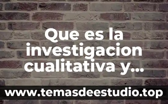 Que es la investigacion cualitativa y cuantitativa yahoo