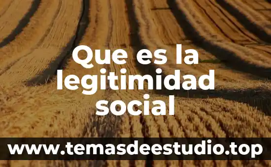 Que es un cambio de paradigma social 3 Que es la legitimidad social