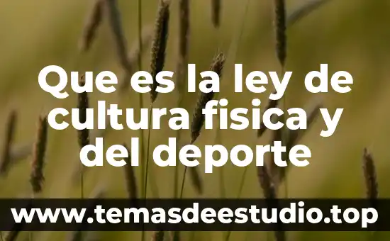 Que es centrifugacion en fisica 8 Que es la ley de cultura fisica y del deporte