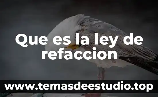 Definición que es la ley 7 Que es la ley de refaccion