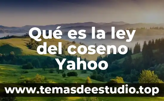 Qué es mutación genética Yahoo 4 Qué es la ley del coseno Yahoo