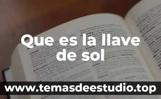 Llave de control de gas que es 5 Que es la llave de sol