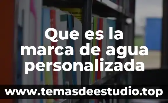 Compocisiondel agua oceanica que es rl color 7 Que es la marca de agua personalizada