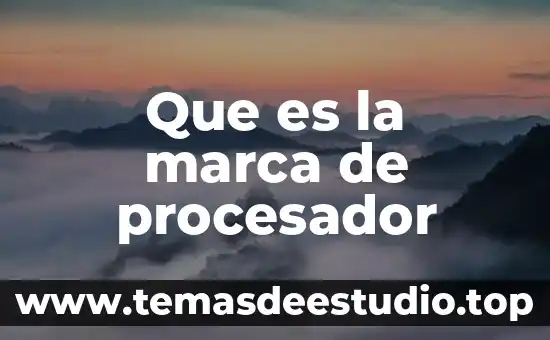 Qué es una cuenta de marca Google 7 Que es la marca de procesador