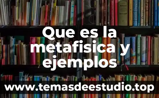 Que es la etica en metafisica 5 Que es la metafisica y ejemplos