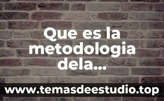 Que es la metodologia dela investigacion educativa