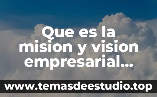 Que es una corta de saneamiento 4 Que es la mision y vision empresarial articulos