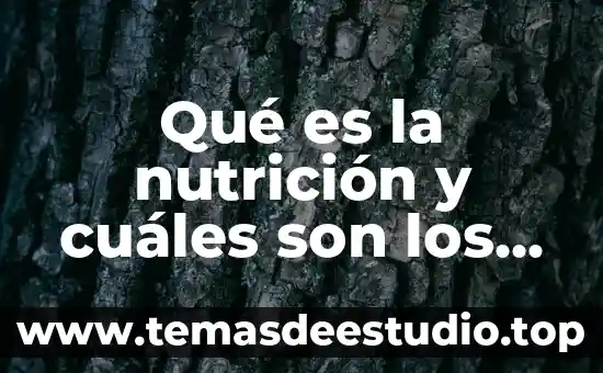 Que es un fenomeno meteorologico y cuales son sus factores 6 Qué es la nutrición y cuáles son los nutrientes