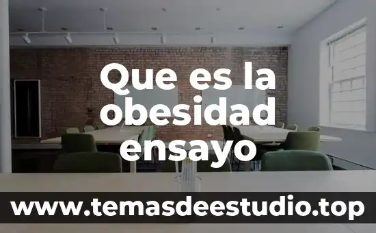 Que es la tesis en un ensayo 6 Que es la obesidad ensayo