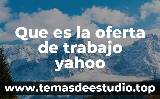 Que es surveymonkey yahoo 3 Que es la oferta de trabajo yahoo