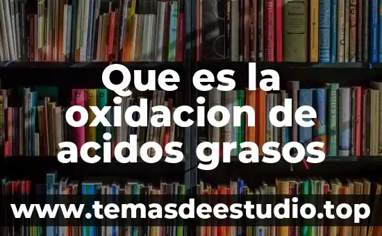 Sales de ácidos grasos de sodio que es 5 Que es la oxidacion de acidos grasos