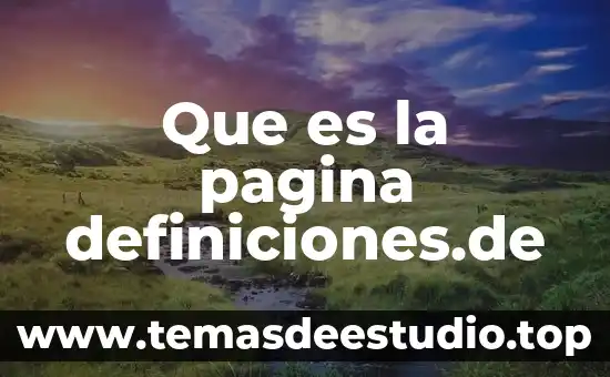Qué es base de datos para página web 7 Que es la pagina definiciones.de