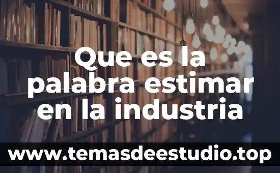 Qué es un proyecto simple y características 7 Que es la palabra estimar en la industria