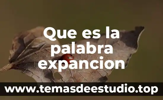 Que es la palabra vendaval 7 Que es la palabra expancion