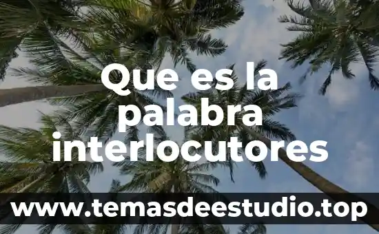 Que es el significado de la palabra panacea 6 Que es la palabra interlocutores