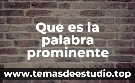 Que es significa la palabra fisura 8 Que es la palabra prominente