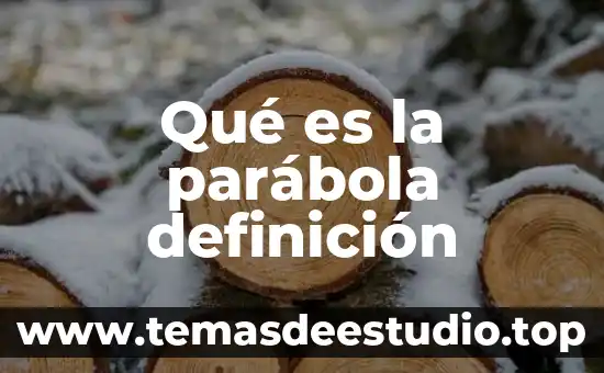 Que es la tecnoetica definicion 7 Qué es la parábola definición