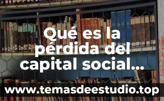Que es la realidad psicologia social 4 Qué es la pérdida del capital social México