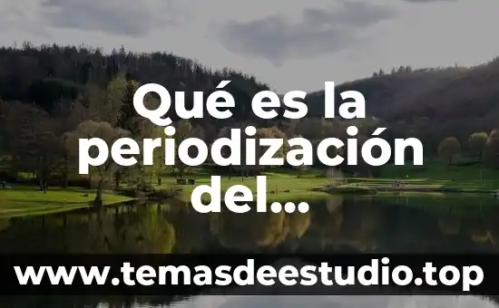 Qué es la periodización del entrenamiento según Bompa